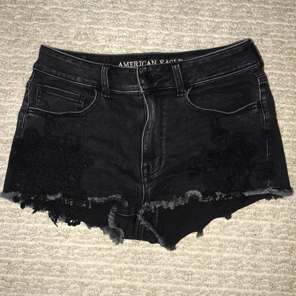 American Eagle Black Jean Shorts!